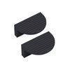 Cabinet knob 418 in Satin Black installed on modern drawer fronts — Fabulous Hardware designer hardware