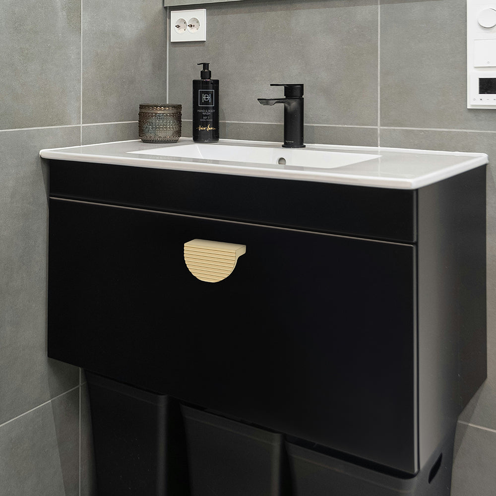 Aluminium Cabinet Knob Code 418 | Premium Aluminium Drawer Knob | Satin Black & Copper + more | 32mm | Pack of 2 | Fabulous Hardware