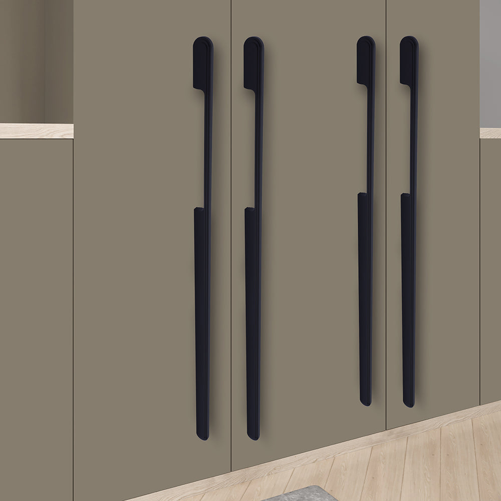 Aluminium Wardrobe Cabinet Handle 9053 | Satin Black, Satin Copper, Dark Gold Glossy | 96mm, 160mm, 288mm, 450mm, 600mm, 900mm
