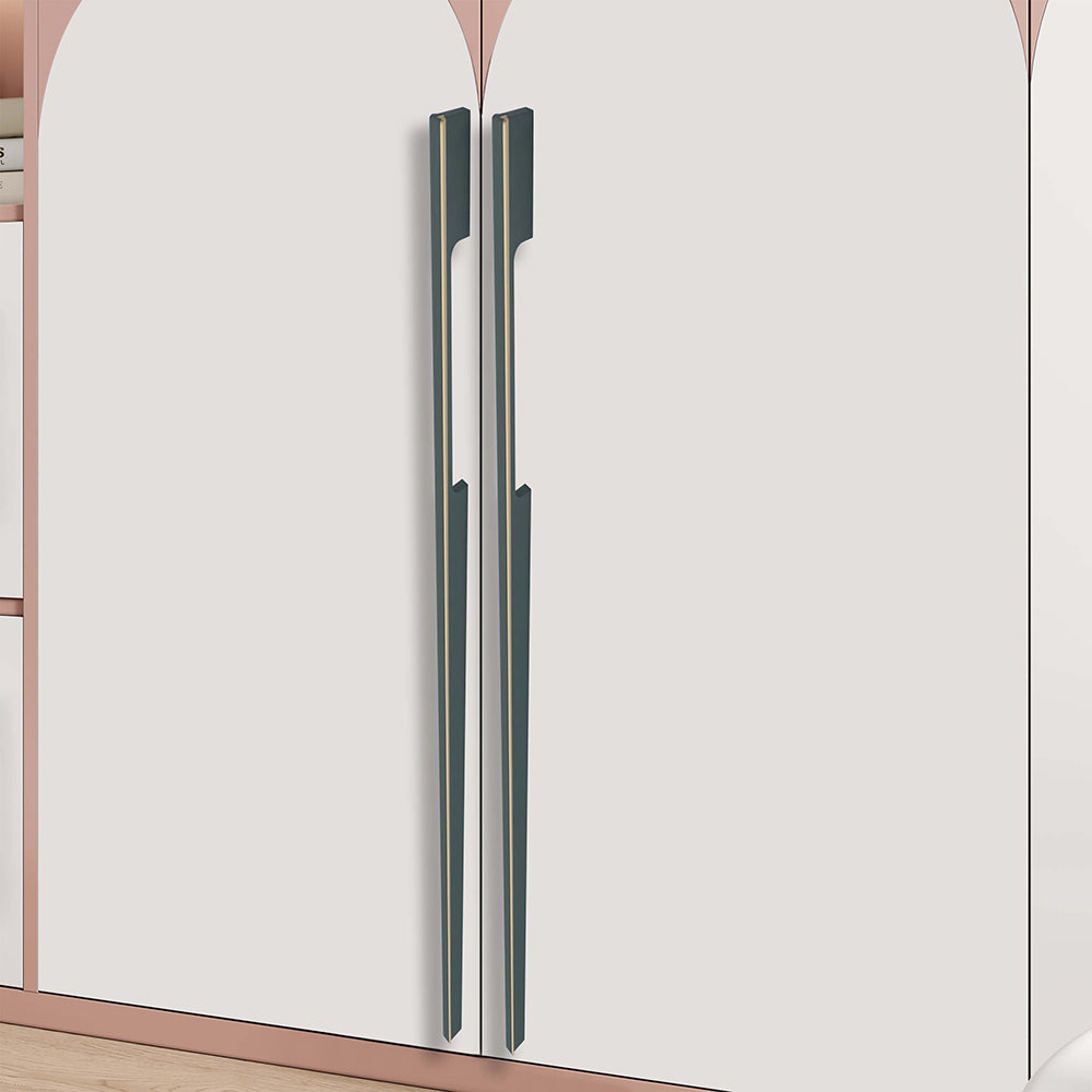 Aluminium Wardrobe Cabinet Handle 9046 | Satin Black + Spray Black, Gold Matt + Gold PVD, Pista + Gold PVD, Sartin Copper + R.G. PVD | 96mm, 160mm, 288mm, 450mm, 600mm, 900mm