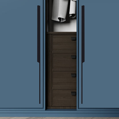 Aluminium Wardrobe Cabinet Handle 9012 | Satin Black, Gold PVD, Copper Glossy | 32mm, 200mm, 450mm, 900mm