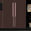 Aluminium Wardrobe Cabinet Handle 9012 | Satin Black, Gold PVD, Copper Glossy | 32mm, 200mm, 450mm, 900mm