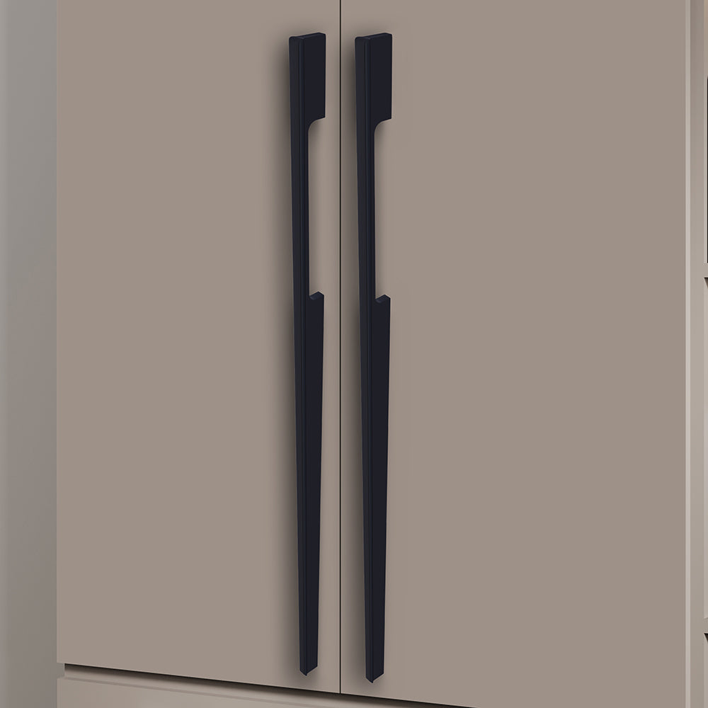 Aluminium Wardrobe Cabinet Handle 9046 | Satin Black + Spray Black, Gold Matt + Gold PVD, Pista + Gold PVD, Sartin Copper + R.G. PVD | 96mm, 160mm, 288mm, 450mm, 600mm, 900mm