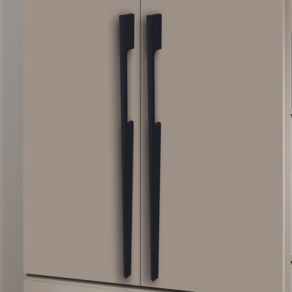 Aluminium Wardrobe Cabinet Handle 9046 | Satin Black + Spray Black, Gold Matt + Gold PVD, Pista + Gold PVD, Sartin Copper + R.G. PVD | 96mm, 160mm, 288mm, 450mm, 600mm, 900mm