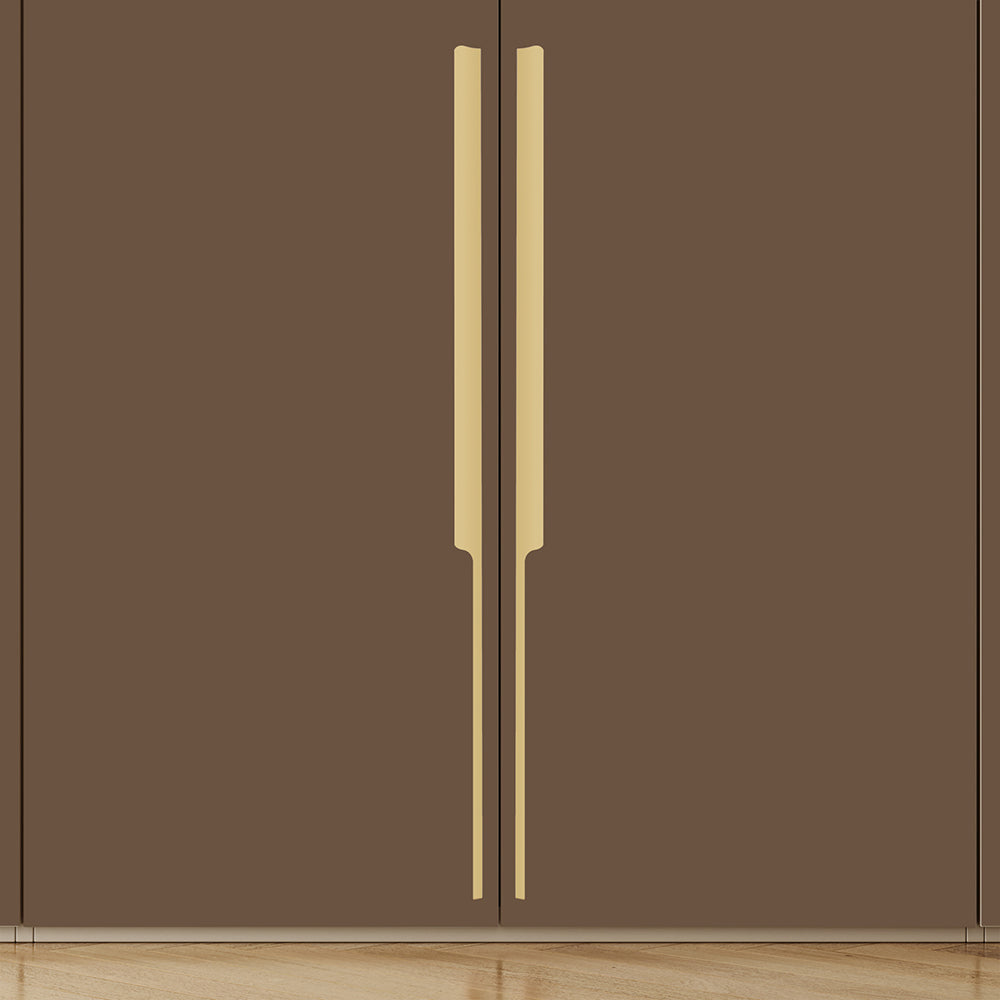 Aluminium Wardrobe Cabinet Handle 9012 | Satin Black, Gold PVD, Copper Glossy | 32mm, 200mm, 450mm, 900mm