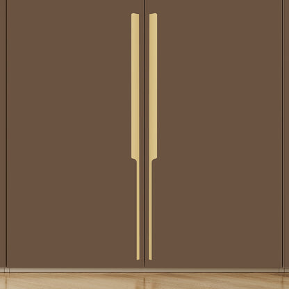 Aluminium Wardrobe Cabinet Handle 9012 | Satin Black, Gold PVD, Copper Glossy | 32mm, 200mm, 450mm, 900mm