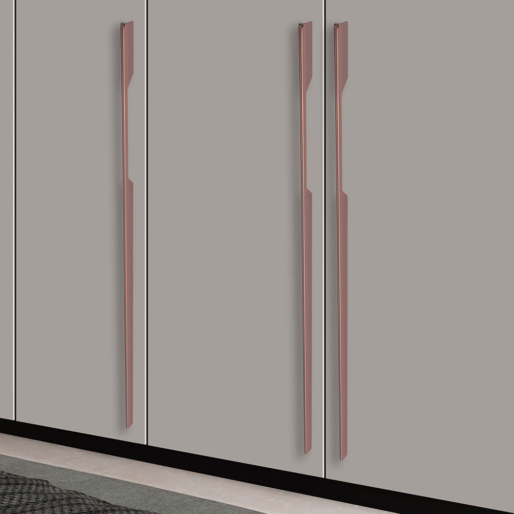 Aluminium Wardrobe Cabinet Handle 9019 | Satin Black, R.G. PVD | 96mm, 160mm, 288mm, 450mm, 600mm, 900mm