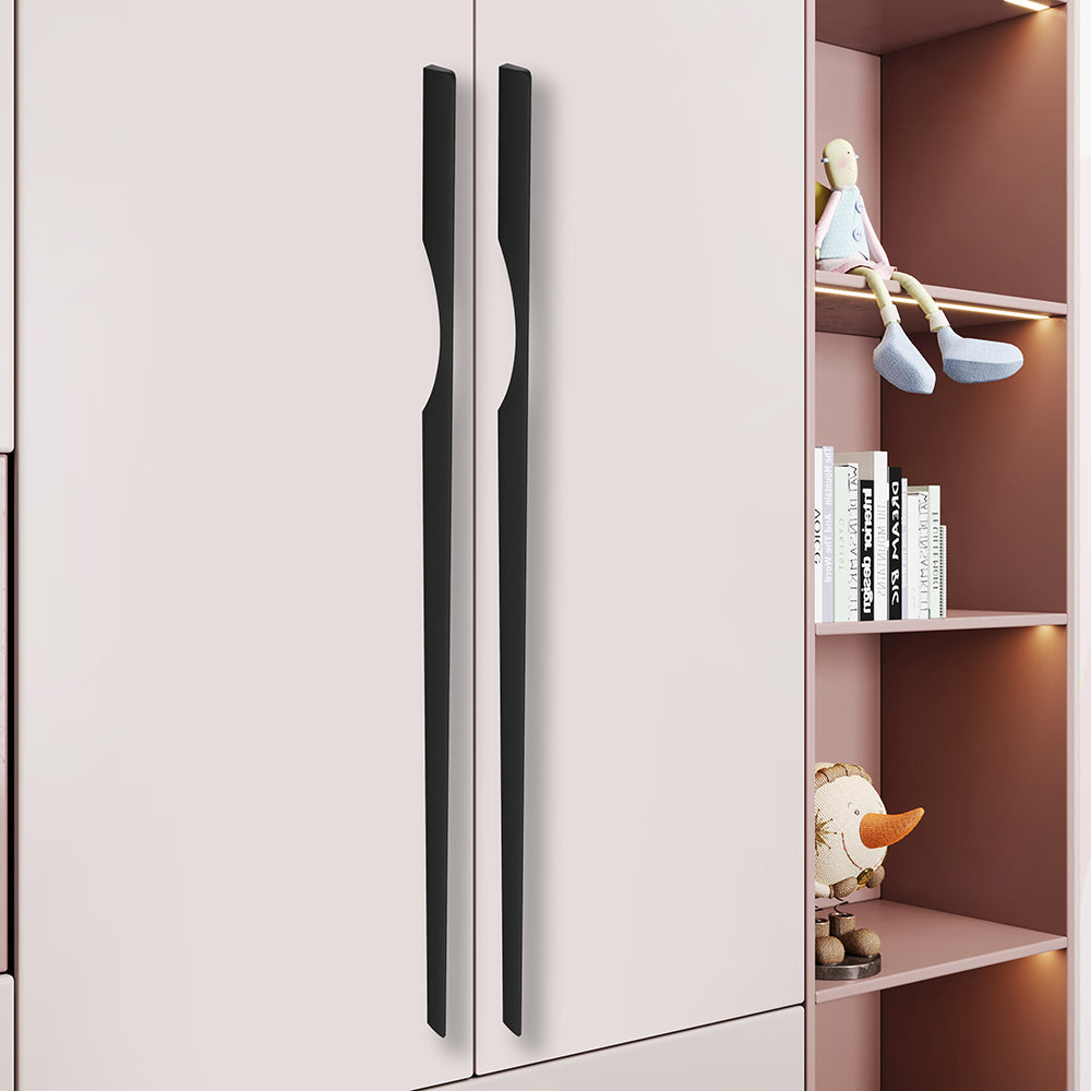 Aluminium Wardrobe Cabinet Handle 9004 | Satin Black, Copper Glossy | 96mm, 160mm, 288mm, 450mm, 600mm, 900mm