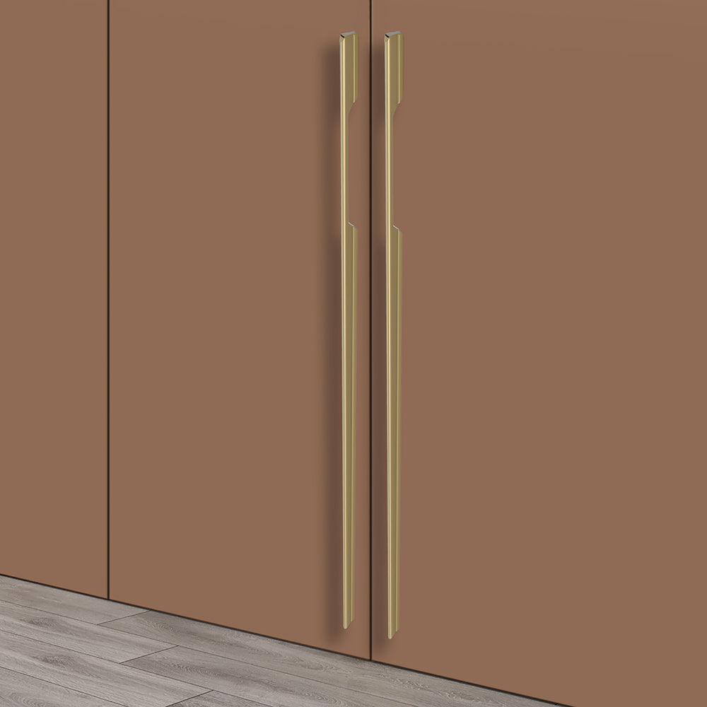 Aluminium Wardrobe Cabinet Handle 9036 | Satin Black, Satin S.S., Gold PVD | 96mm, 160mm, 288mm, 450mm, 600mm, 900mm