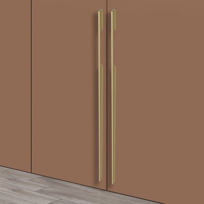 Aluminium Wardrobe Cabinet Handle 9036 | Satin Black, Satin S.S., Gold PVD | 96mm, 160mm, 288mm, 450mm, 600mm, 900mm