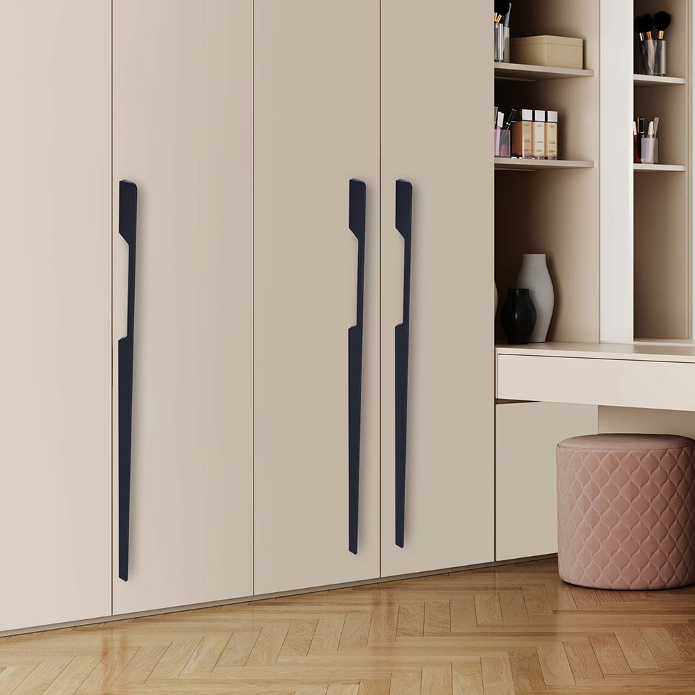Aluminium Wardrobe Cabinet Handle 9011 | Satin Black, Dark Gold Glossy | 96mm, 160mm, 288mm, 450mm, 600mm, 900mm