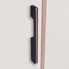 Aluminium Wardrobe Cabinet Handle 252 | Satin Black + Copper Glossy, Copper Glossy + China Black | 160mm, 288mm, 500mm, 700mm, 900mm