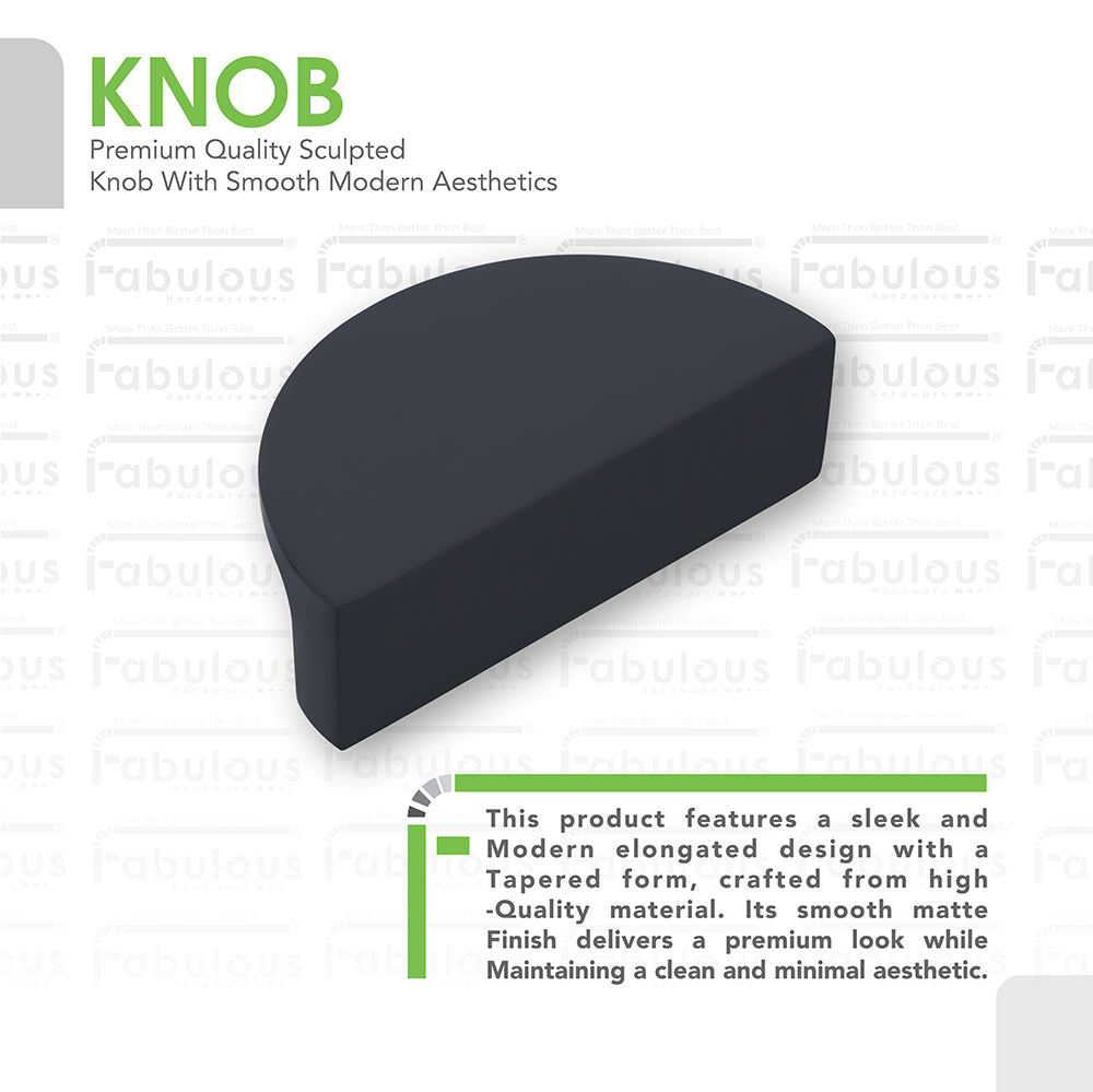 Aluminium Cabinet Knob Code 9014 | Premium Aluminium Drawer Knob | Satin Black, Gold PVD, Copper Glossy