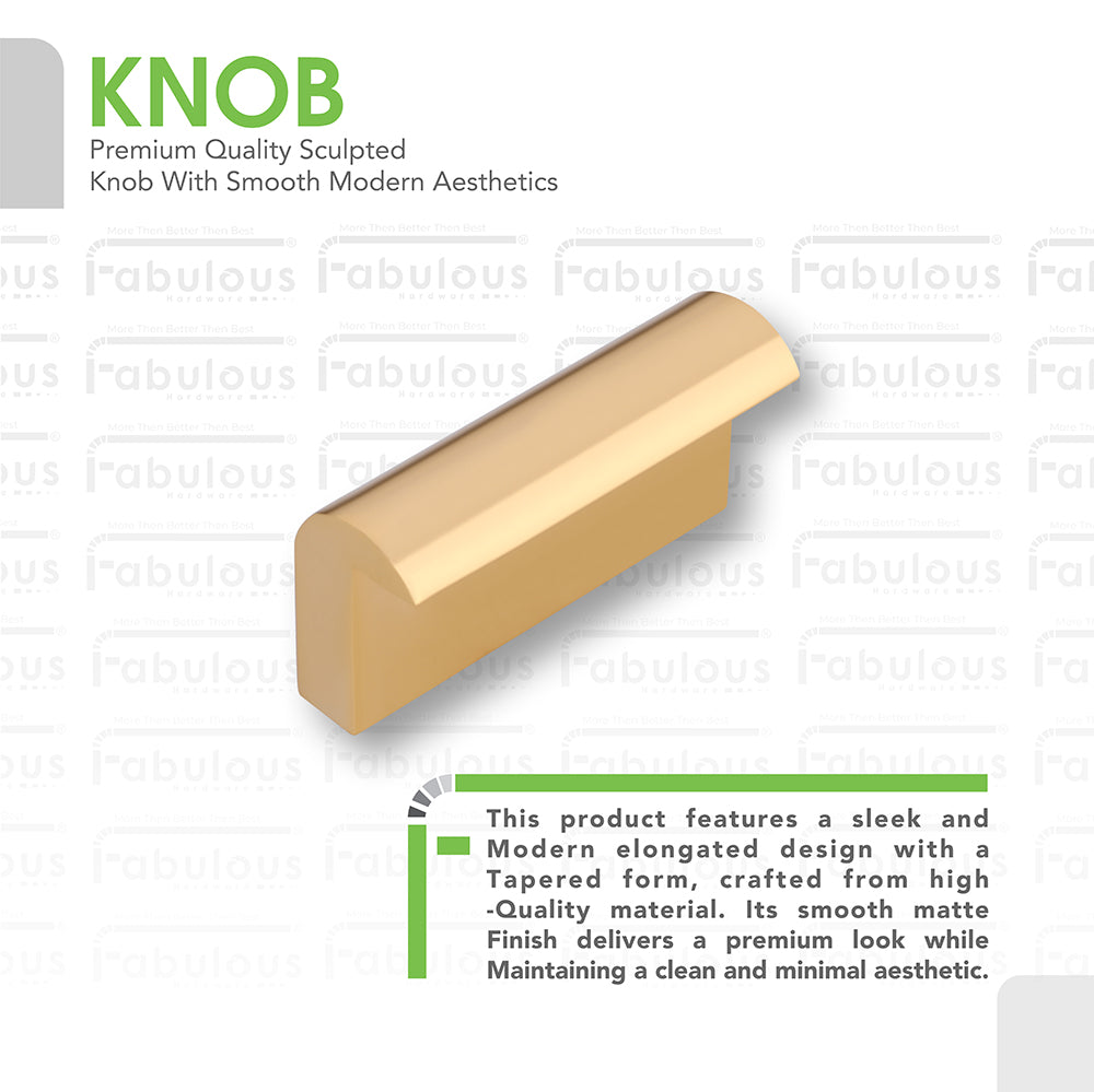 Aluminium Cabinet Knob Code 410 | Premium Aluminium Drawer Knob | Satin Black, Dark Gold, Copper