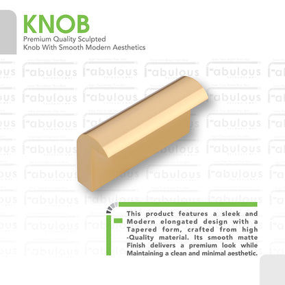 Aluminium Cabinet Knob Code 410 | Premium Aluminium Drawer Knob | Satin Black, Dark Gold, Copper