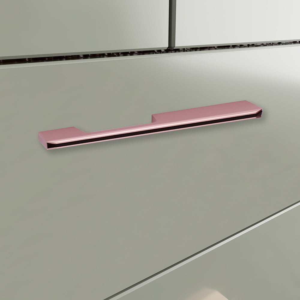 Aluminium Wardrobe Cabinet Handle 252 | Satin Black + Copper Glossy, Copper Glossy + China Black | 160mm, 288mm, 500mm, 700mm, 900mm