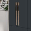 Aluminium Wardrobe Cabinet Handle 9011 | Satin Black, Dark Gold Glossy | 96mm, 160mm, 288mm, 450mm, 600mm, 900mm