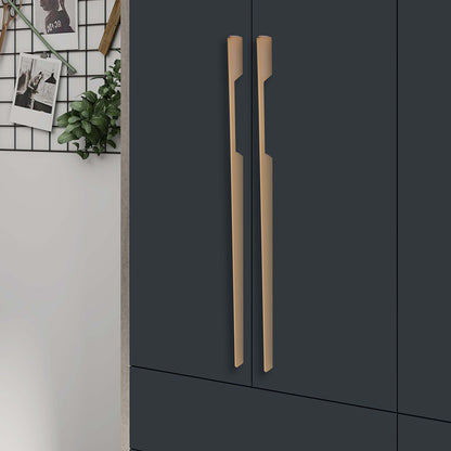 Aluminium Wardrobe Cabinet Handle 9011 | Satin Black, Dark Gold Glossy | 96mm, 160mm, 288mm, 450mm, 600mm, 900mm