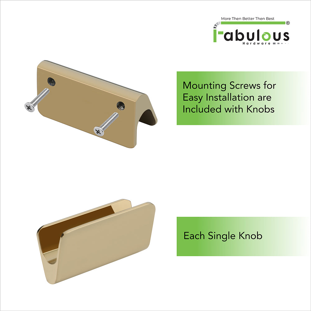 Premium aluminium cabinet knob 409 by Fabulous Hardware with mounting screws included — 32mm size
