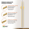 Aluminium Wardrobe Cabinet Handle 9014 | Satin Black, Gold PVD | 64mm, 200mm, 900mm