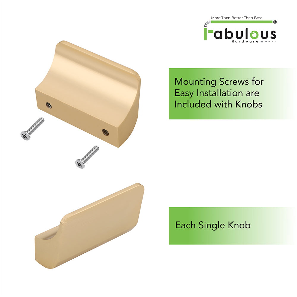 Premium aluminium cabinet knob 407 by Fabulous Hardware with mounting screws included — 32mm size
