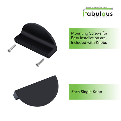 Aluminium Cabinet Knob Code 9014 | Premium Aluminium Drawer Knob | Satin Black, Gold PVD, Copper Glossy