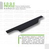 Customizable Edge Profile Handle 028 BS — cut-to-size aluminium handle for perfect drawer fit