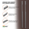 Aluminium Wardrobe Cabinet Handle 9036 | Satin Black, Satin S.S., Gold PVD | 96mm, 160mm, 288mm, 450mm, 600mm, 900mm