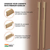 Aluminium Wardrobe Cabinet Handle 9046 | Satin Black + Spray Black, Gold Matt + Gold PVD, Pista + Gold PVD, Sartin Copper + R.G. PVD | 96mm, 160mm, 288mm, 450mm, 600mm, 900mm
