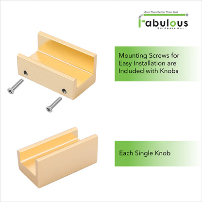 Fabulous Hardware aluminium cabinet knob code 406 — Black Matt, S.S. Matt, Gold Matt, Copper Matt finishes group shot, premium drawer pull