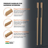 Aluminium Wardrobe Cabinet Handle 9011 | Satin Black, Dark Gold Glossy | 96mm, 160mm, 288mm, 450mm, 600mm, 900mm