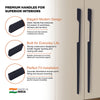 Aluminium Wardrobe Cabinet Handle 9011 | Satin Black, Dark Gold Glossy | 96mm, 160mm, 288mm, 450mm, 600mm, 900mm