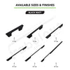 Aluminium Wardrobe Cabinet Handle 9001 Black Matt, Copper Glossy | 96mm, 160mm, 288mm, 450mm, 600mm, 900mm