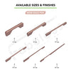 Aluminium Wardrobe Cabinet Handle 9019 | Satin Black, R.G. PVD | 96mm, 160mm, 288mm, 450mm, 600mm, 900mm