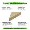 Aluminium Cabinet Knob Code 9017 | Premium Aluminium Drawer Knob | Satin Black & Gold PVD + more | 40mm | Pack of 2 | Fabulous Hardware