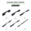 Aluminium Wardrobe Cabinet Handle 9004 | Satin Black, Copper Glossy | 96mm, 160mm, 288mm, 450mm, 600mm, 900mm