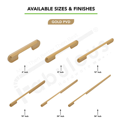 Aluminium Wardrobe Cabinet Handle 9053 | Satin Black, Satin Copper, Dark Gold Glossy | 96mm, 160mm, 288mm, 450mm, 600mm, 900mm