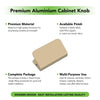 Aluminium Cabinet Knob Code 409 | Premium Aluminium Drawer Knob | Satin Black & Gold PVD + more | 32mm | Pack of 2 | Fabulous Hardware