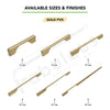 Aluminium Wardrobe Cabinet Handle 9036 | Satin Black, Satin S.S., Gold PVD | 96mm, 160mm, 288mm, 450mm, 600mm, 900mm