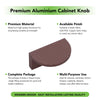 Aluminium Cabinet Knob Code 418 | Premium Aluminium Drawer Knob | Satin Black & Copper + more | 32mm | Pack of 2 | Fabulous Hardware