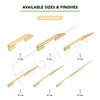 Aluminium Wardrobe Cabinet Handle 9047 | Satin Black, Dark Gold Glossy, Satin Copper | 96mm, 160mm, 288mm, 450mm, 600mm, 900mm