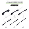 Aluminium Wardrobe Cabinet Handle 9053 | Satin Black, Satin Copper, Dark Gold Glossy | 96mm, 160mm, 288mm, 450mm, 600mm, 900mm