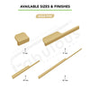 Aluminium Wardrobe Cabinet Handle 9012 | Satin Black, Gold PVD, Copper Glossy | 32mm, 200mm, 450mm, 900mm