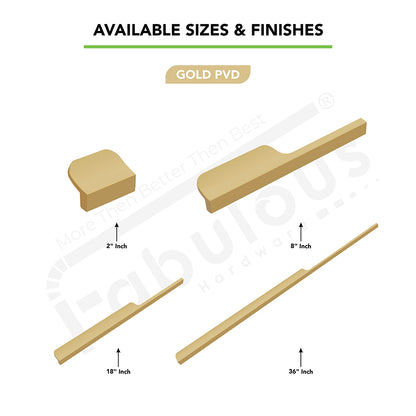 Aluminium Wardrobe Cabinet Handle 9012 | Satin Black, Gold PVD, Copper Glossy | 32mm, 200mm, 450mm, 900mm