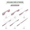 Aluminium Wardrobe Cabinet Handle 9004 | Satin Black, Copper Glossy | 96mm, 160mm, 288mm, 450mm, 600mm, 900mm
