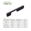 Aluminium Wardrobe Cabinet Handle 252 | Satin Black + Copper Glossy, Copper Glossy + China Black | 160mm, 288mm, 500mm, 700mm, 900mm