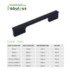 Aluminium Wardrobe Cabinet Handle 9046 | Satin Black + Spray Black, Gold Matt + Gold PVD, Pista + Gold PVD, Sartin Copper + R.G. PVD | 96mm, 160mm, 288mm, 450mm, 600mm, 900mm
