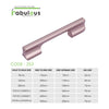Aluminium Wardrobe Cabinet Handle 253 | Satin Black, Copper Glossy | 96mm, 160mm, 288mm, 450mm, 600mm, 900mm