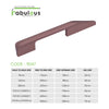 Aluminium Wardrobe Cabinet Handle 9047 | Satin Black, Dark Gold Glossy, Satin Copper | 96mm, 160mm, 288mm, 450mm, 600mm, 900mm