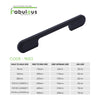 Aluminium Wardrobe Cabinet Handle 9053 | Satin Black, Satin Copper, Dark Gold Glossy | 96mm, 160mm, 288mm, 450mm, 600mm, 900mm
